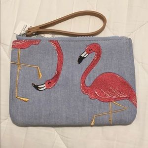 Flamingo wristlet